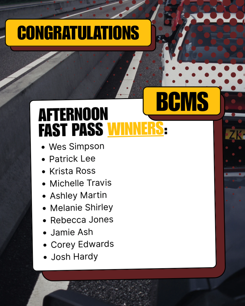 Fast Pass Winners