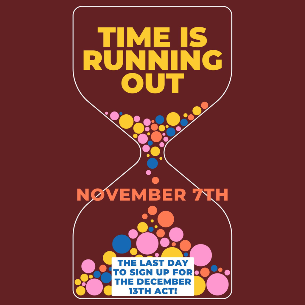 Tomorrow 11/7/2025 is the last day to register for the December ACT.