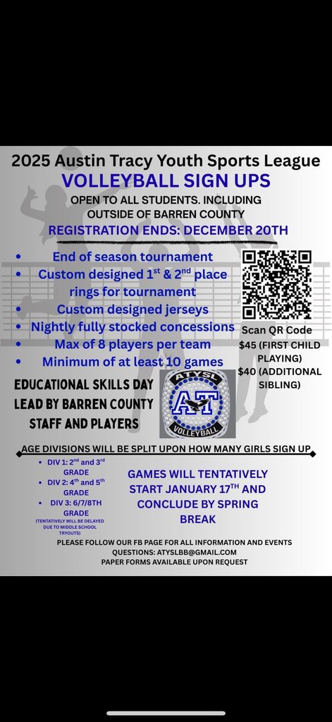 Volleyball Registration Girls