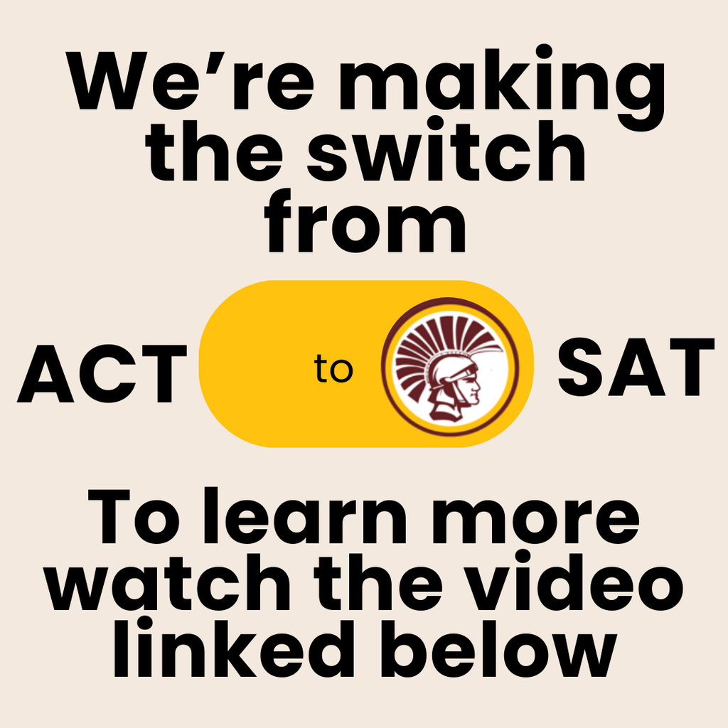 Kentucky is transitioning from the ACT to the SAT, and we want our BCHS students and families to feel confident and prepared every step of the way.  While the format is changing, our commitment to students is not. The SAT still measures the same core skills—reading, writing, and math—and BCHS is already aligning instruction, practice opportunities, and support to match the SAT. Students will receive targeted practice, exposure to SAT-style questions, and guidance on test strategies so there are no surprises on test day.  To help families better understand the difference between the ACT and SAT, we encourage you to watch this short, helpful video: https://www.youtube.com/watch?v=Xy6mh3OkekM