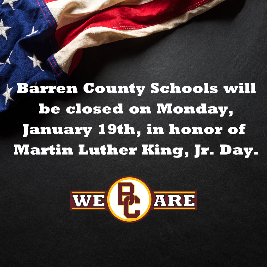 BC Schools will be closed on January 19th in honor of MLK Day