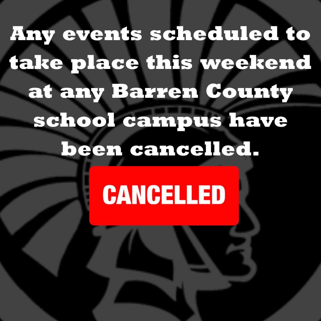 All events cancelled graphic