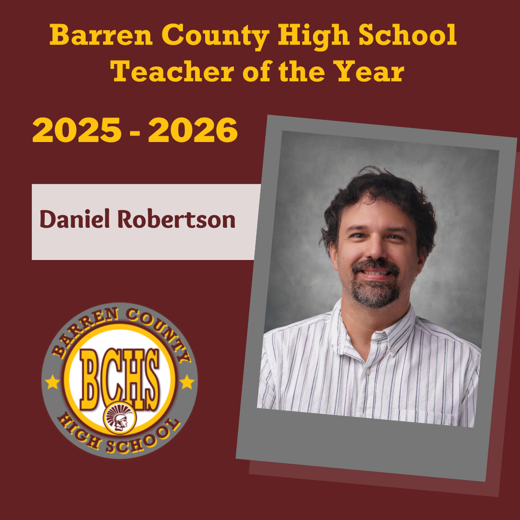 Daniel Robertson BCHS teacher of the yera