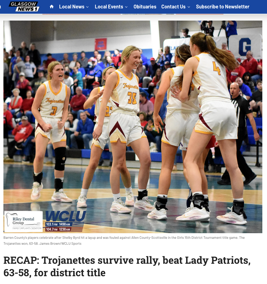 Barren players celebrate