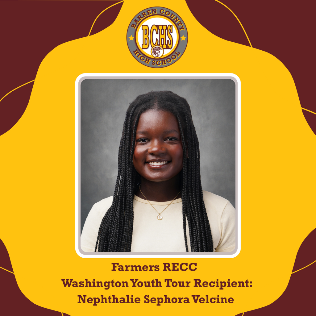 Congratulation to  Sephora Velcine on being selected as Farmers RECC Announces Washington Youth Tour Recipient. The annual “Government in Action” Youth Tour winners will travel to Frankfort, Kentucky to visit the state capitol in March and will travel to Washington, D.C. Youth Tour in June.  