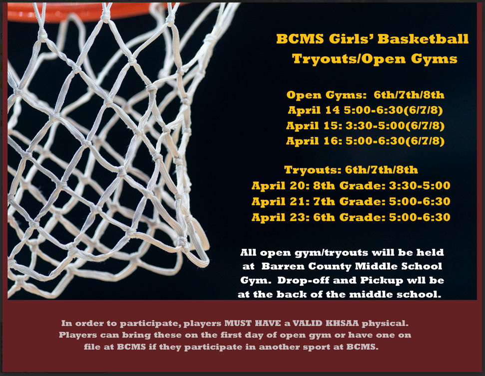 BCMS Girls Basketball