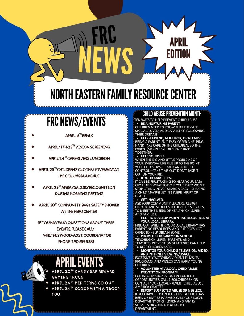 April FRC Newsletter