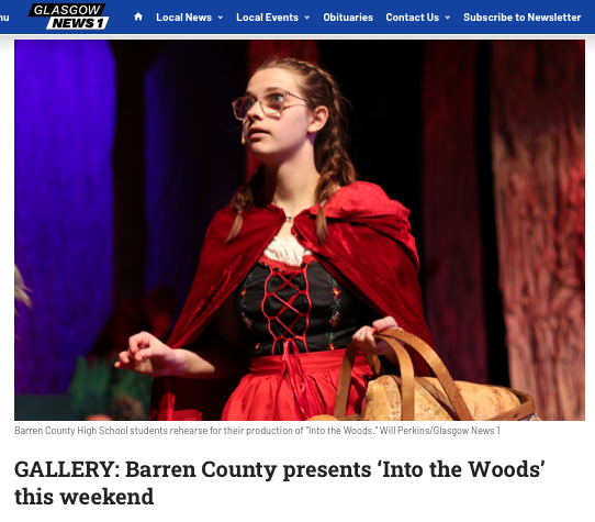 Student dressed as Little Red Riding Hood