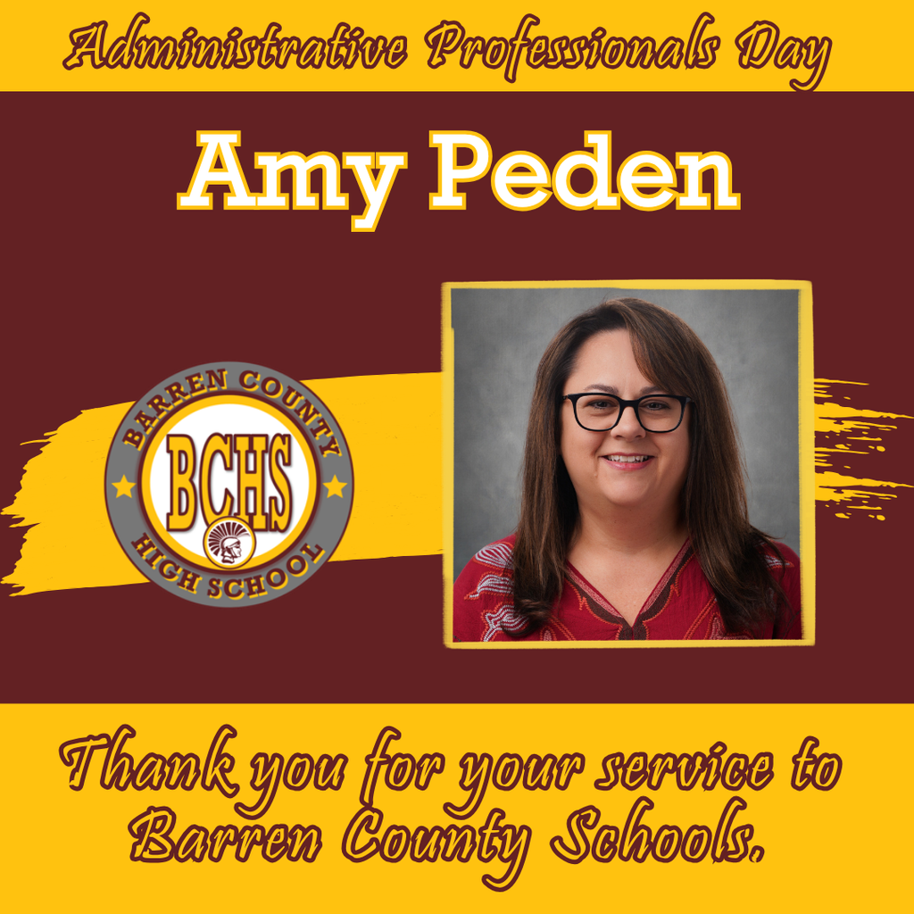 Amy Peden - Happy Administrative Professionals Day to the amazing people who keep our campus going. They are the smiling faces you see when you enter our buildings. We appreciate all you do for our students and staff and we hope you have an amazing day.