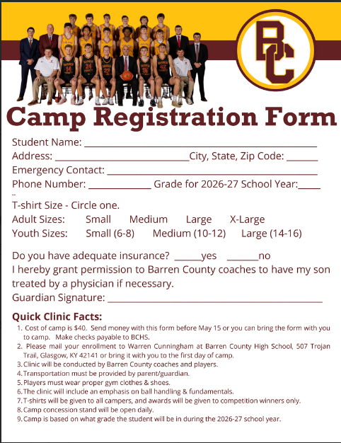 Trojan Camp form