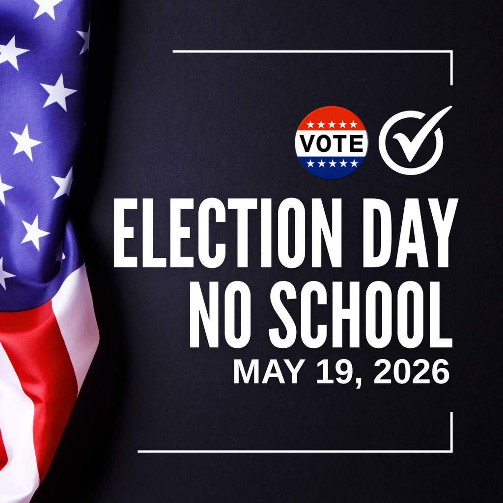 No School on Election Day Graphic