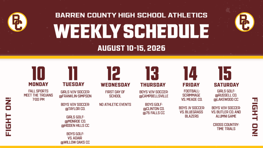 Weekly Schedule