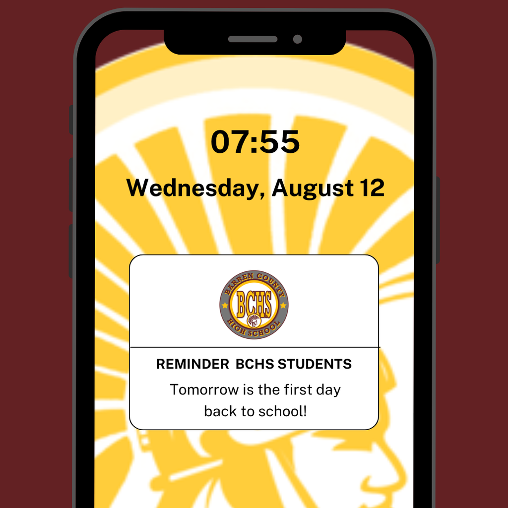 We've missed our BCHS students and our staff can't wait to welcome you back on campus tomorrow morning! Reminder classes start at 7:55 a.m. see you soon. #WeareBC