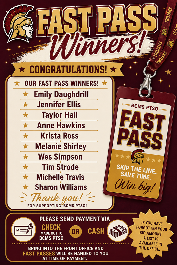 Fast Pass Winners List