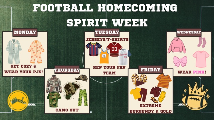 Homecoming Dress Up week