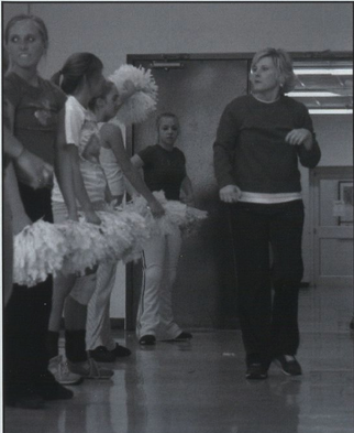 Michelle Crabtree and dance team