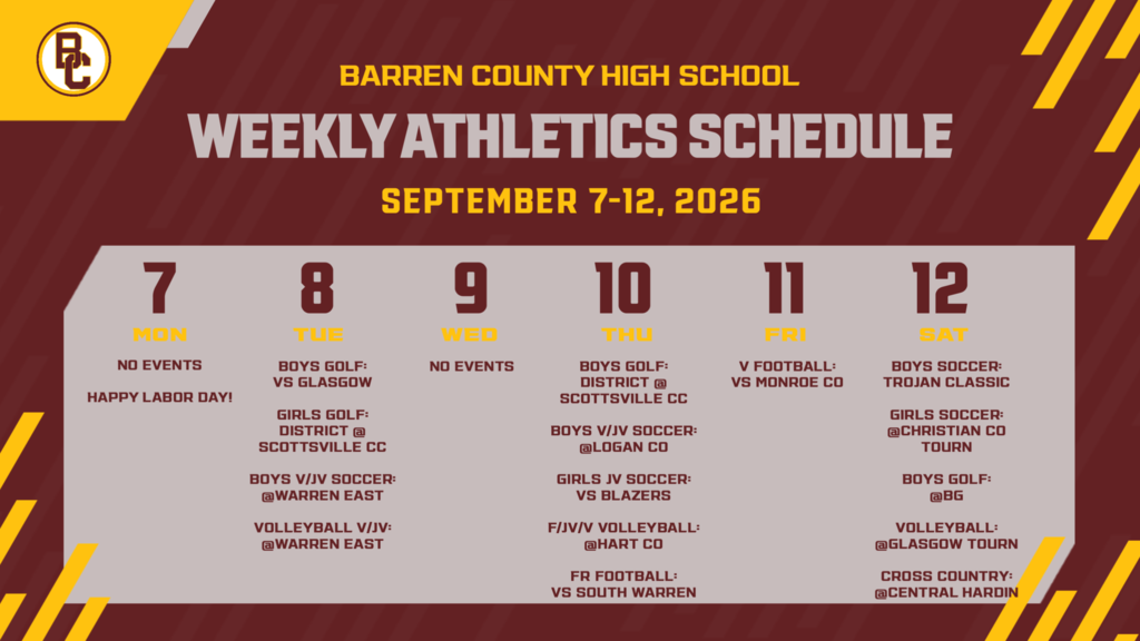 weekly schedule
