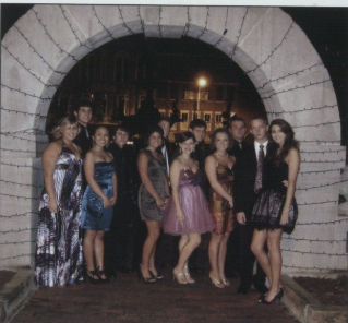 Picture of students from 2010 enjoying the fall formal school dance.