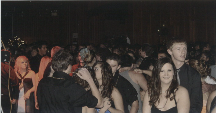 Picture of students from 2010 enjoying the fall formal school dance.
