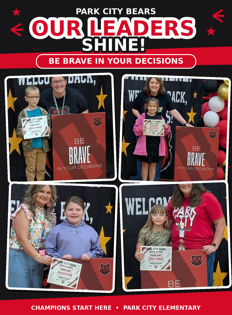 Leaders of the Month:  September