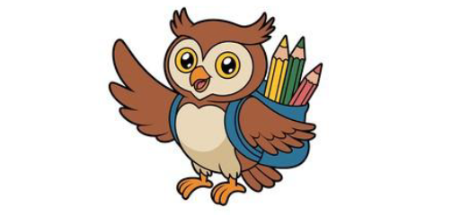 Owl with Backpack