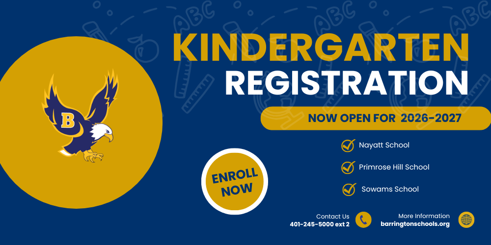 KINDERGARTEN REGISTRATION FOR 2026-2027 SCHOOL YEAR
