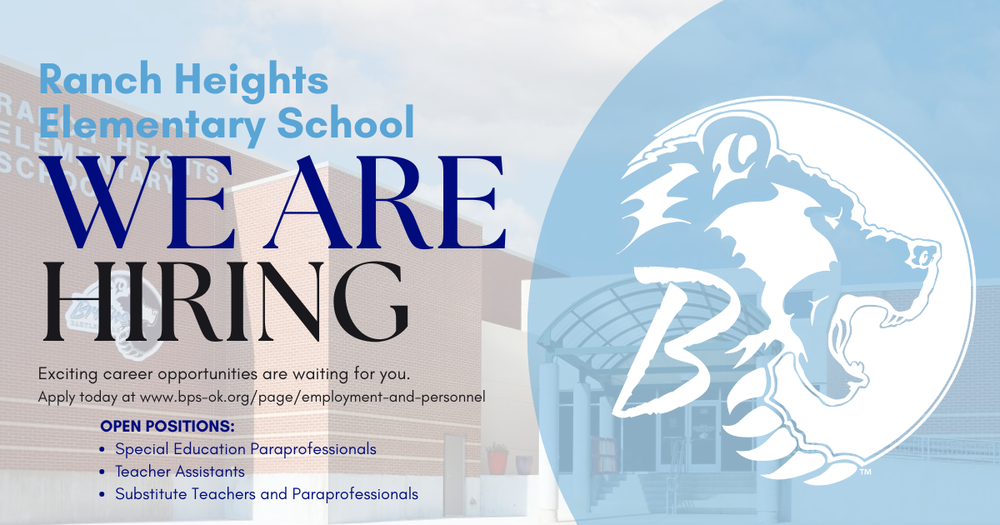 Now Hiring - paraprofessionals and teacher assistants, substitutes