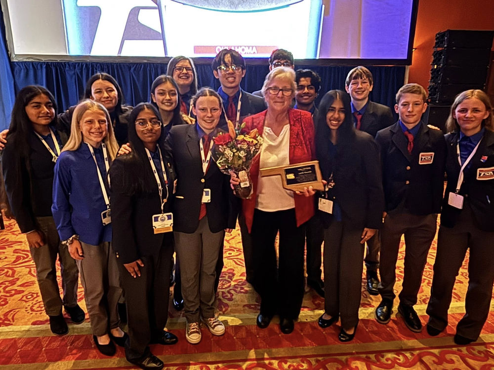 Lolly Williams and TSA students