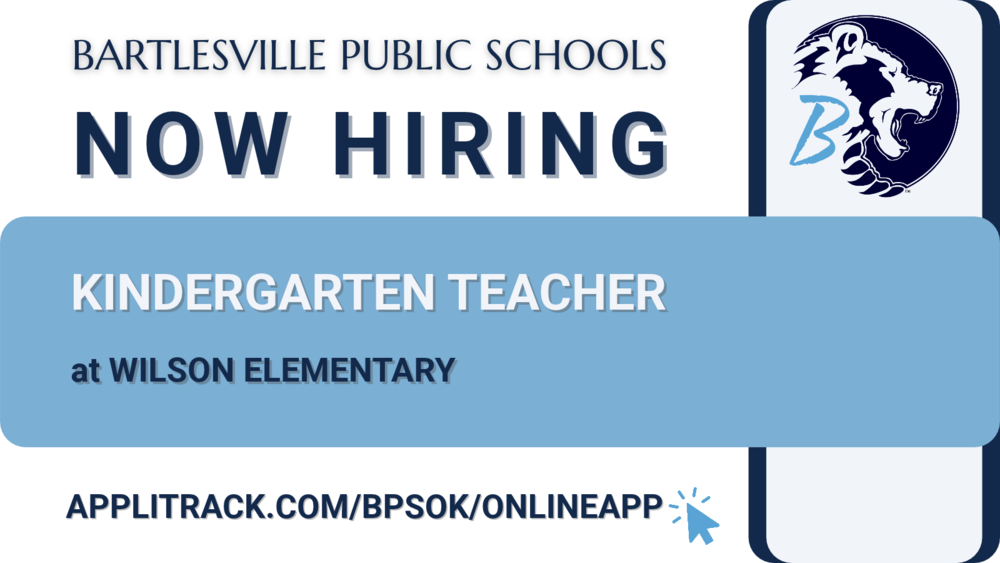 BPS is seeking a Kindergarten Teacher for Wilson Elementary School!