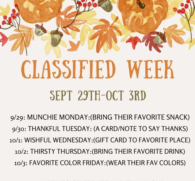 classified week