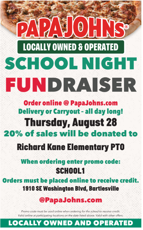 Papa John's Night 8/28