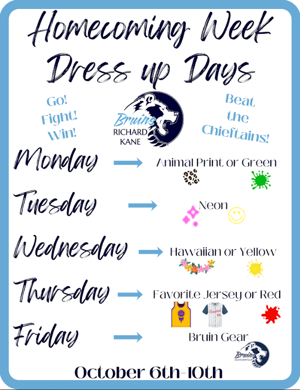 Homecoming Dress Up Days