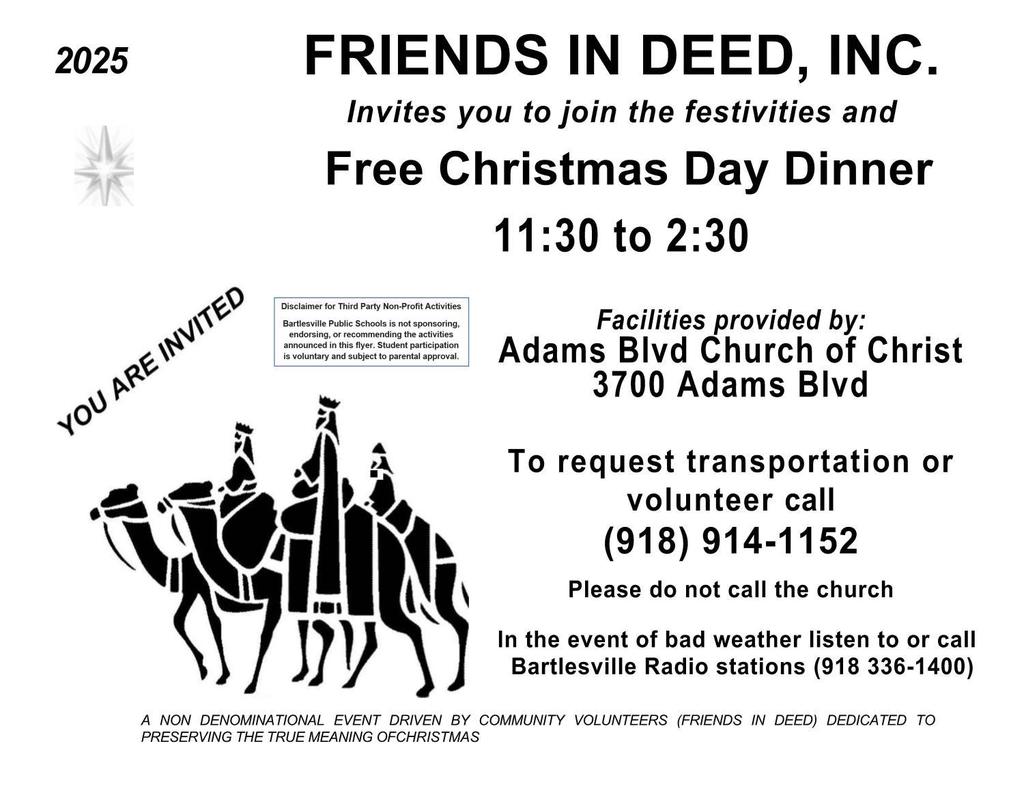 Free Christmas Day Dinner