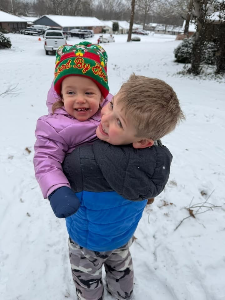 Big brother helping out!