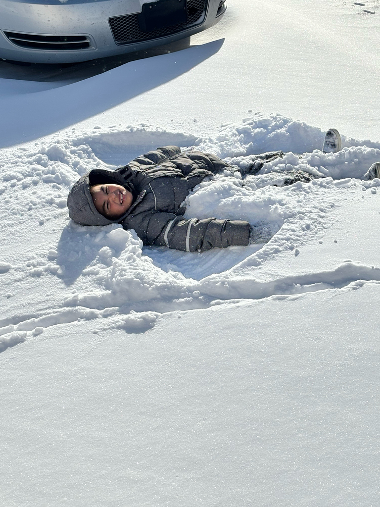 Snow angel time!