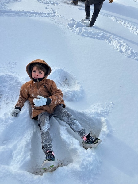 Perfect snow angel!