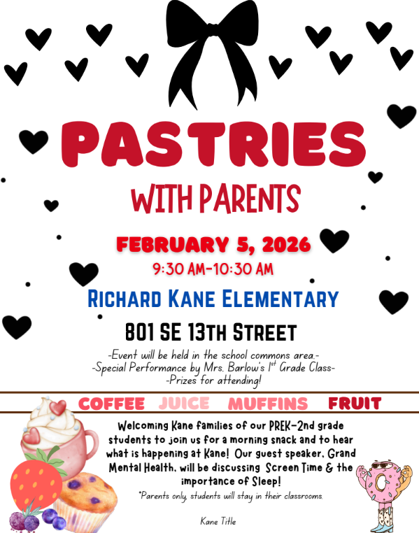 Pastries with Parents PK-2nd