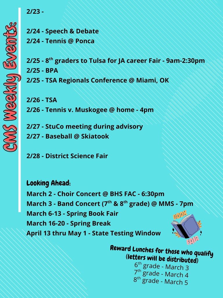 CMS Events Week of Feb 23