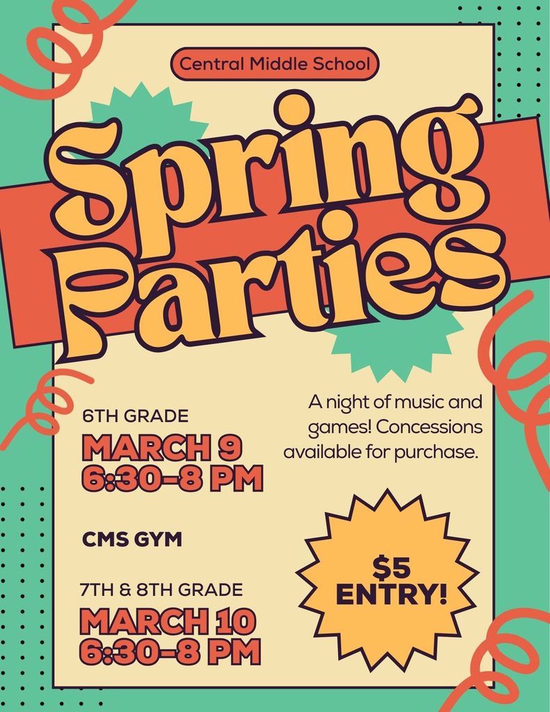 Spring Party flyer