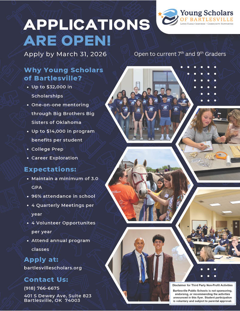 Young Scholars of Bartlesville Informational Graphic