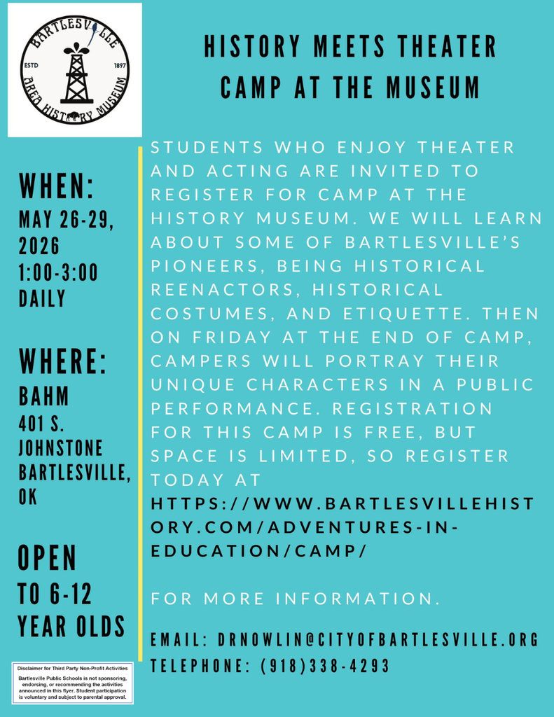 BHM May Camp Flyer