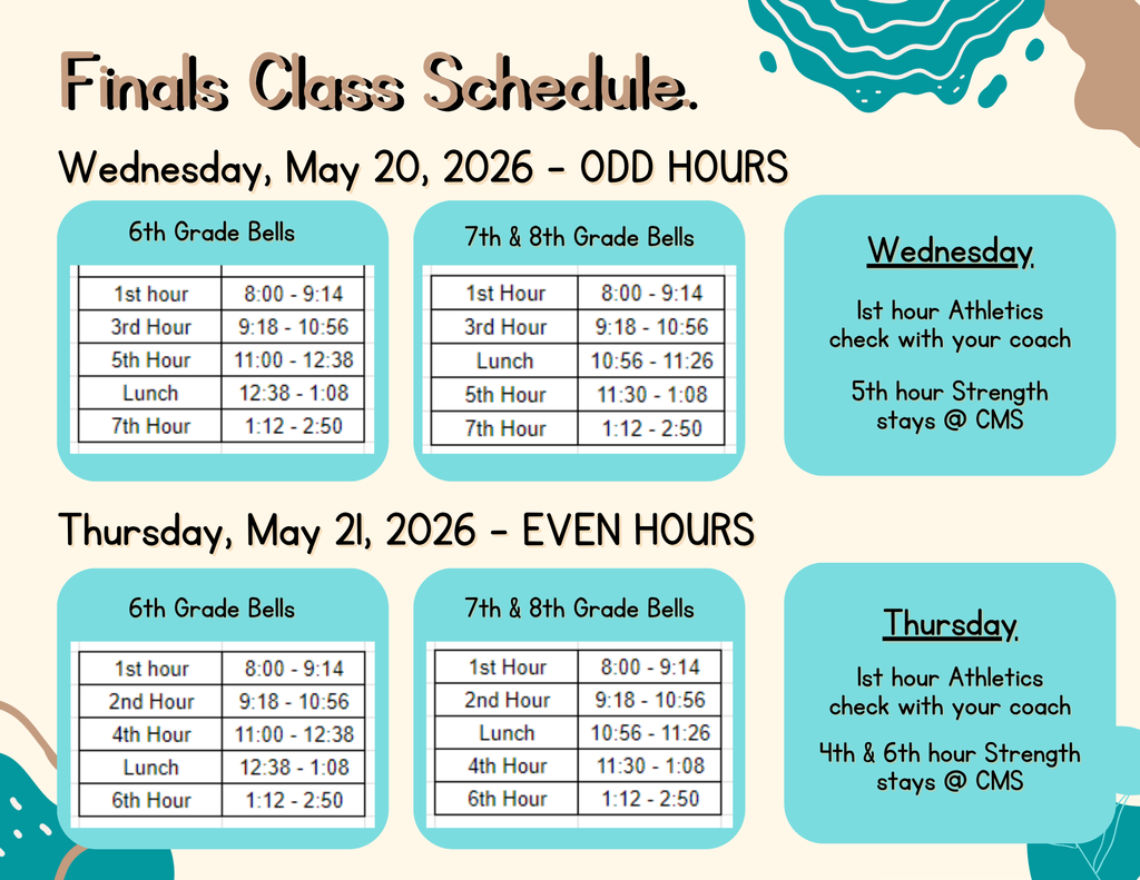 Final Exam Schedule
