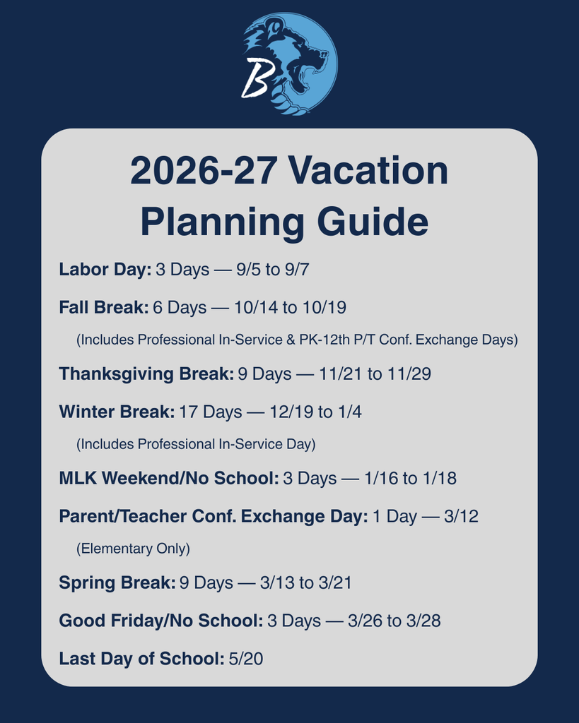 2026-27 Vacation Planning Guide