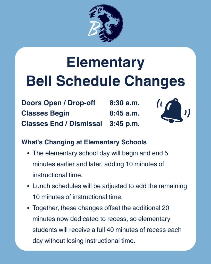 bell schedule