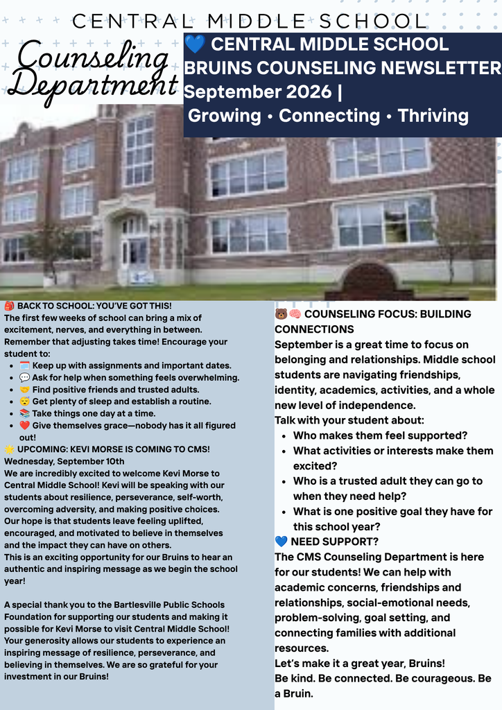 Sept Counselor Newsletter