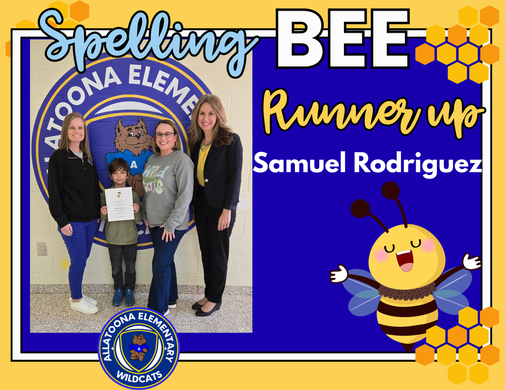 Spelling BEE Runner up Samuel Rodriguez!!!