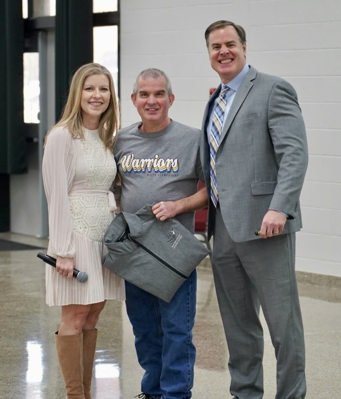 Warrior Proud! 💙  We are thrilled to recognize Mr. Trent as a Ms. Dot Award recipient!  Mr. Trent has been a custodian at WES for 19 years and is truly one of the hardest workers you will ever meet. No detail is overlooked—he takes pride in doing things the right way every single day. He thrives on routine and consistency, and it shows in everything he does.  What really makes Mr. Trent special is that he doesn’t just care about our building—he cares about the people in it. He keeps us laughing, often when we least expect it. We are grateful for his hard work, his attention to detail, and the joy he brings to our days.  He has many sayings, but the one we hear all the time says it best: “You’ve got it made!”  Congratulations, Mr. Trent—we appreciate you! 👏💙
