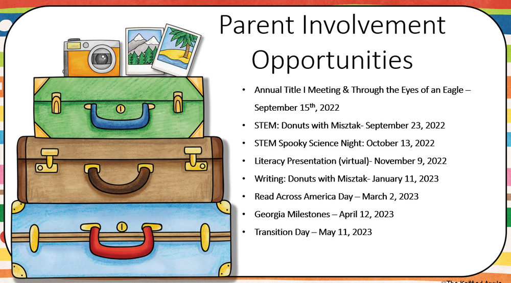 Parent Involvement Opportunities Emerson Elementary School