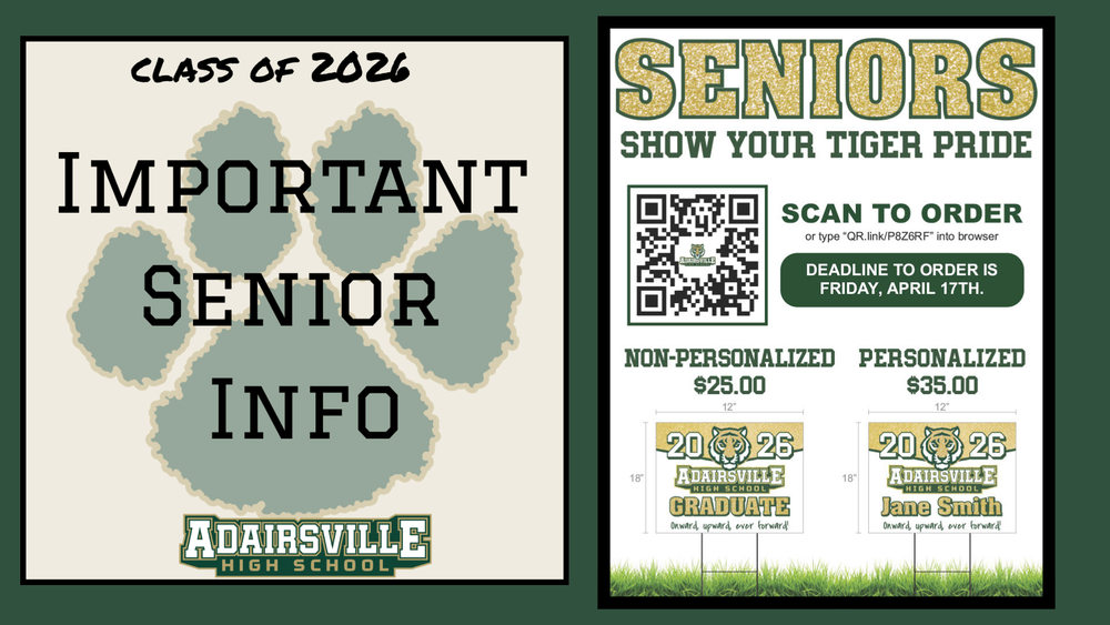 Important Info for the Class of 2026