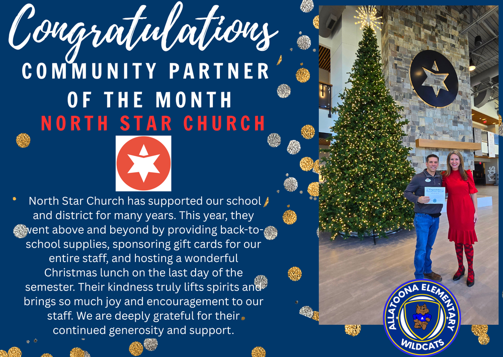 Congratulations Community Partner of the Month North Star Church!